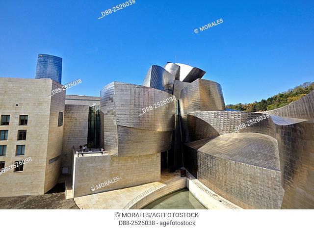 Europe, Spain, Basque country, Bilbao, Guggenheim Museum by Frank O. Gehry