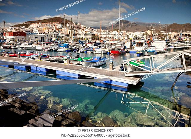 Marina und Hafen, Los Cristianos, Insel Teneriffa, Kanarische Inseln, Spanien, Europa | marina and harbour, Los Cristianos, Tenerife, Canary Islands, Spain