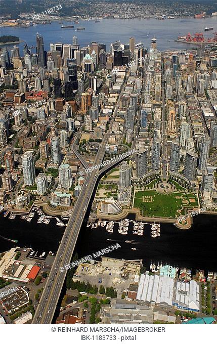 Aerial picture of Vancouver, British Columbia, Canada