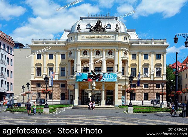 Slovak National Theatre on the Hviezdoslavovo Square in Bratislava - Slovakia