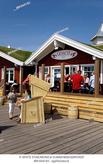 Gosch Fish Restaurant on the sea front of Sankt Peter-Ording, North Frisia, Schleswig-Holstein, Germany, Europe