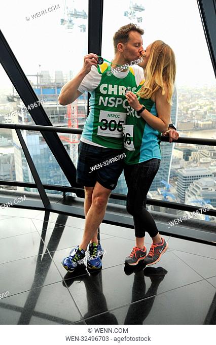 Coronation Street actor Chris Harper Takes on the Gherkin Challenge for the NSPCC. The Gherkin London, Sunday 22nd October Featuring: Chris Harper
