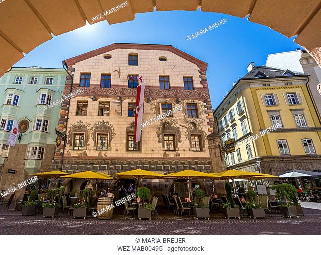 Austria, Tyrol, Innsbruck, Old town, Hotel Goldener Adler
