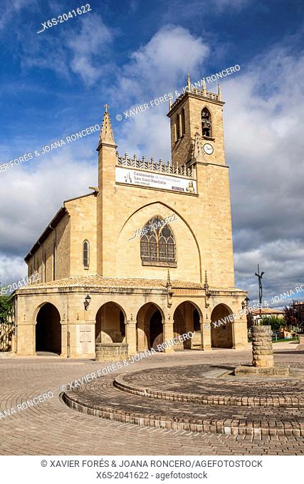 Church of San Juan Bautista in Obanos village, Navarra, Spain