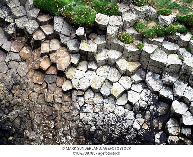 Basalt Columns on the Isle of Staffa Argyll and Bute Scotland