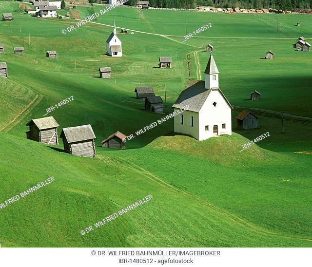 Chapel on a field, East Tyrol, Austria, Europe