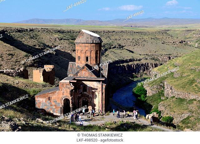 Gregory church of Tigran in the ruins of Ani near Kars, Kurds area, east Anatolia, East Turkey, Turkey