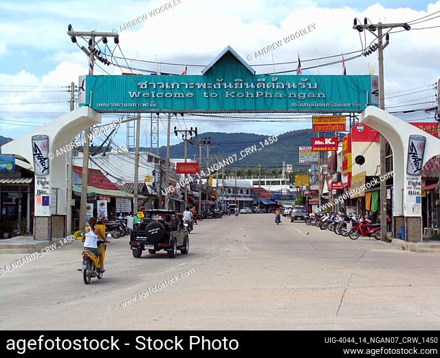 Thong Sala town Ko Pha Ngan island Thailand
