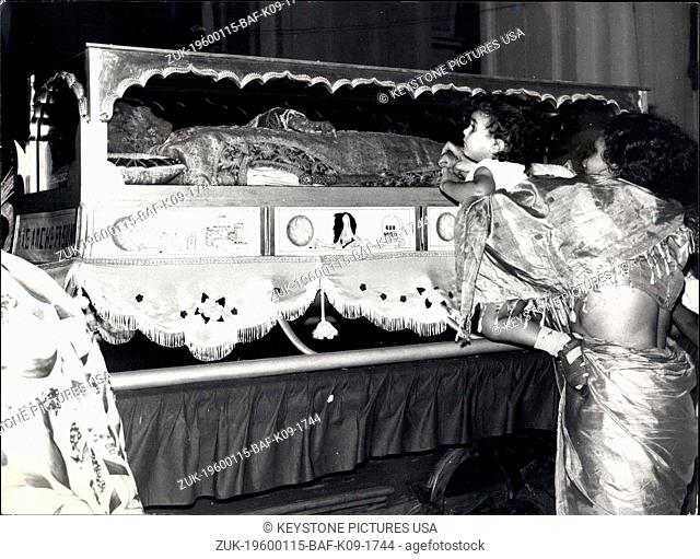 1968 - Exposition Of St. Francis Xavier Draws Thousands Of Pilgrims: The body of St Francis Xavier, which is revealed every ten or twelve years