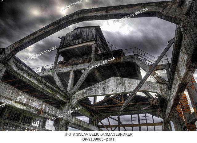 Ruins of an old abandoned factory in Rijeka, Croatia, Europe