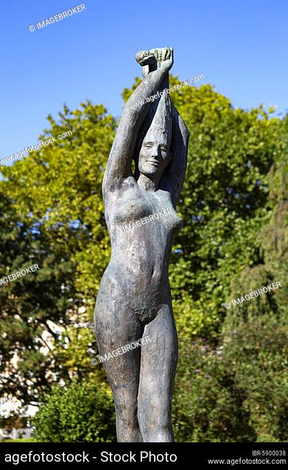 Sculpture, Dancer in the Mirabell Garden, Salzburg, Austria, Europe