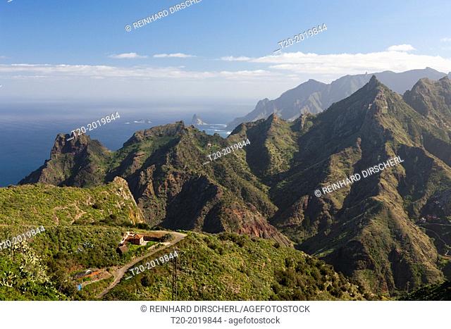 View from Taborno to Anaga Mountains, Tenerife, Canary Islands, Spain