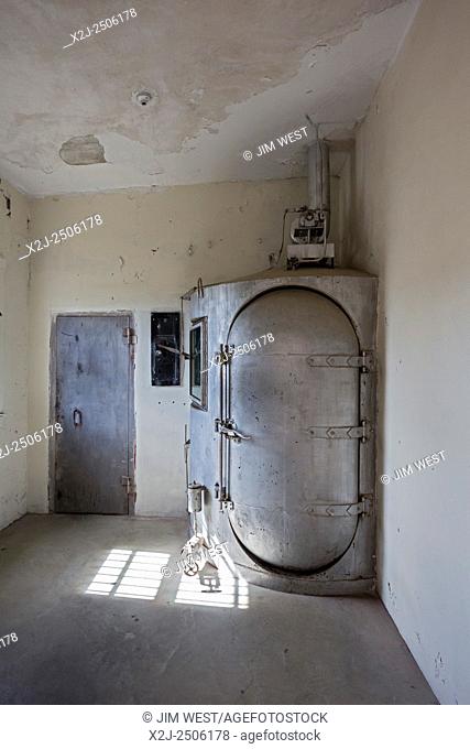 Rawlins, Wyoming - The gas chamber at the former Wyoming State Penitentiary. The prison closed in 1981 after housing 13, 500 inmates in its 80 years of...