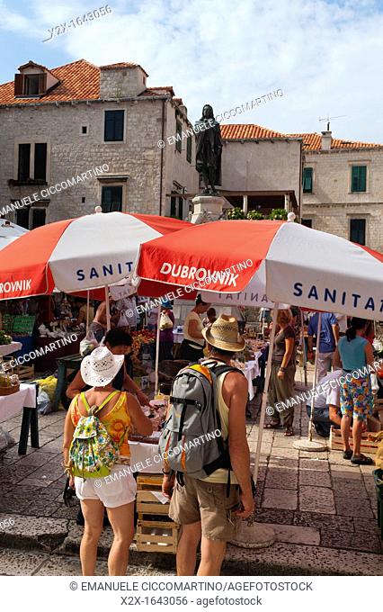 Street market, Dubrovnik, Dubrovnik-Neretva county, Croatia, Europe