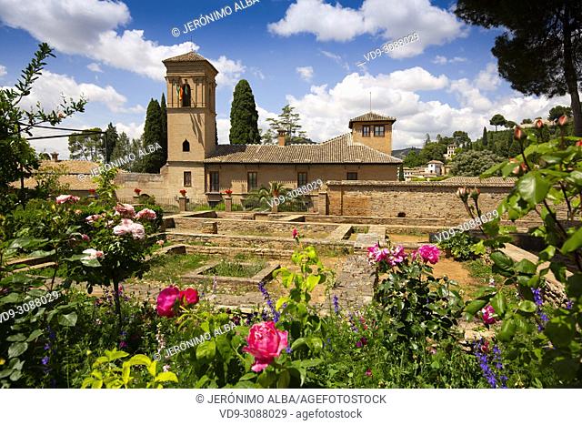 Hotel-Parador, Convent of San Francisco. Alhambra, UNESCO World Heritage Site. Granada City. Andalusia, Southern Spain Europe