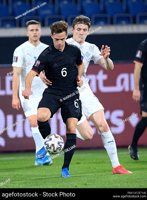 Joshua Kimmich, single action, cut-out. GES / Fussball / WM-Qualifikation: Germany - Iceland, 25.03.2021 Football / Soccer: World Cup qualifying match: Germany...