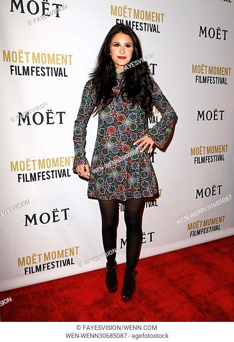Moet and Chandon celebrate the 2nd annual Moet Moment Film Festival and kick off Golden Globes Week Featuring: Brittany Furlan Where: Los Angeles, California