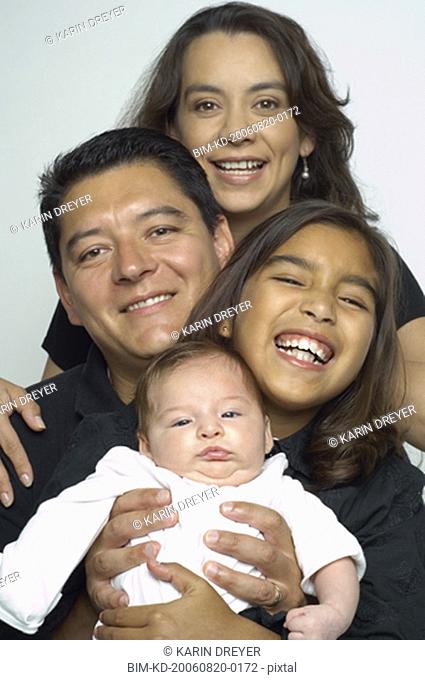 Portrait of Hispanic family