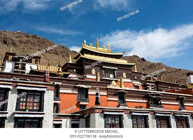 Details of the traditional Tibetan temple