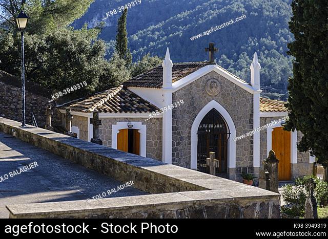 chapel for funeral ceremonies, Esporles cemetery, Majorca, Balearic islands, Spain