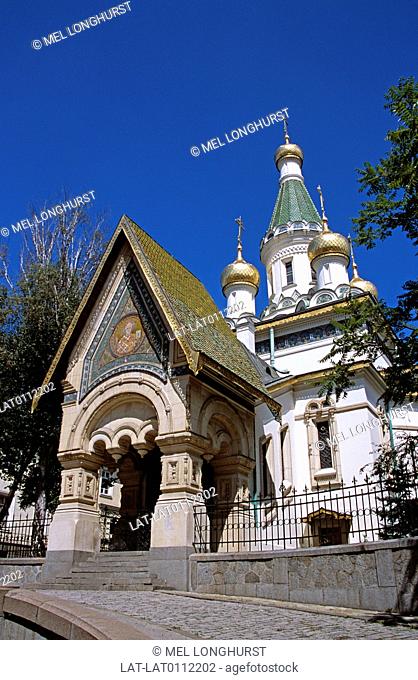 The Russian Church or the Church of St. Nicholas the Miracle-Maker, built in 1914 is dedicated to the patron-saint of the Russian Tsar at the time Nicholas II