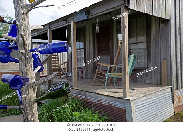 Clarksdale, Mississippi - Accomodations at the Shack Up Inn on the Hopson Plantation, where guests stay in old sharecropper shacks