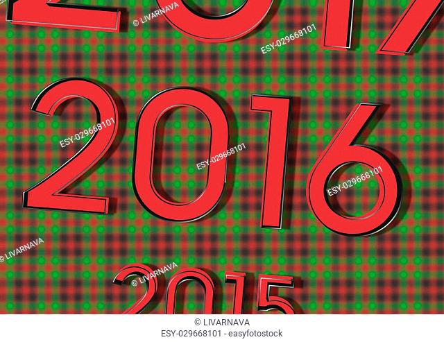Great figures 2015 replaces the 2016 and 2017 .. its like a calendar. on Christmas background