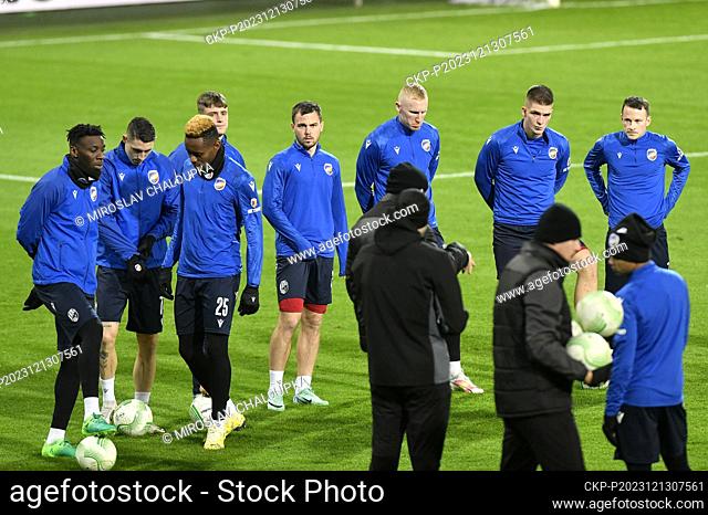 The training session of FC Viktoria Plzen team was held prior to the UEFA Europa Conference League, 6th Round, Group C, match FC Viktoria Plzen vs FC Astana