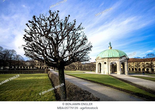 Germany, Bavaria, Munich at daylight, city centre, Diana temple in the Hofgarten