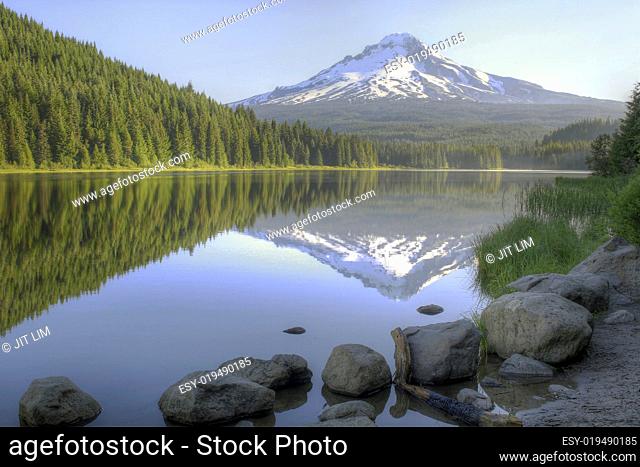 Mount Hood Reflection on Trillium Lake