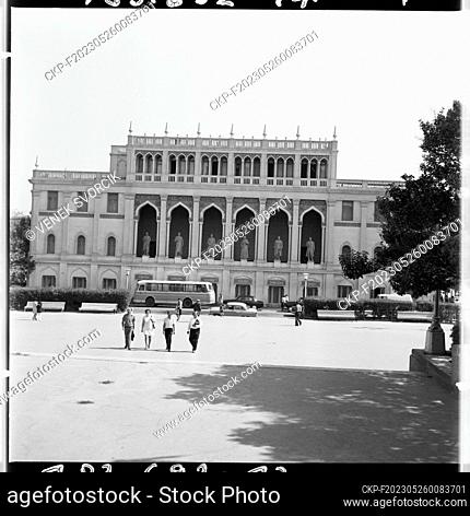 ***NOVEMBER 3, 1971 FILE PHOTO***National Museum of Azerbaijan Literature named after Nizami Ganjavi in historic center of ancient Baku, capital of Azerbaijan