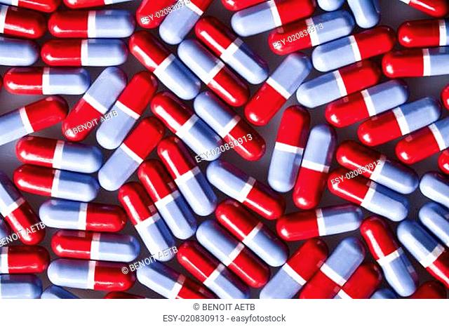 Red and blue tablets