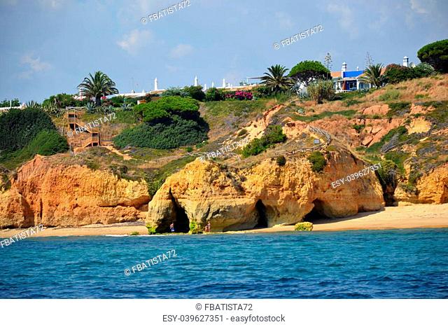 Beach Maria Luisa, Albufeira, Algarve, Portugal Summer