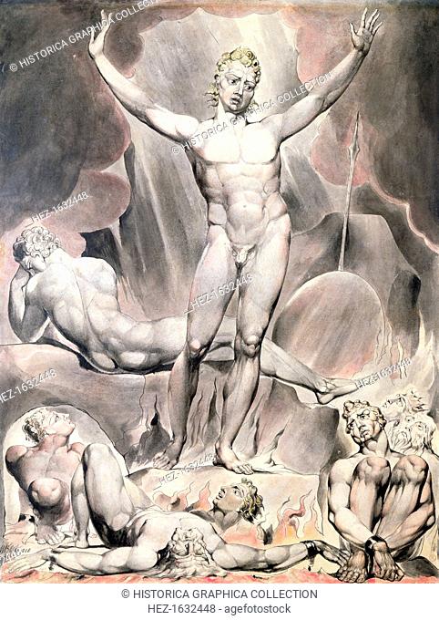 'Satan Arousing the Rebel Angels', 1808. Inspired by Milton's Paradise Lost. From the Victoria and Albert Museum, London