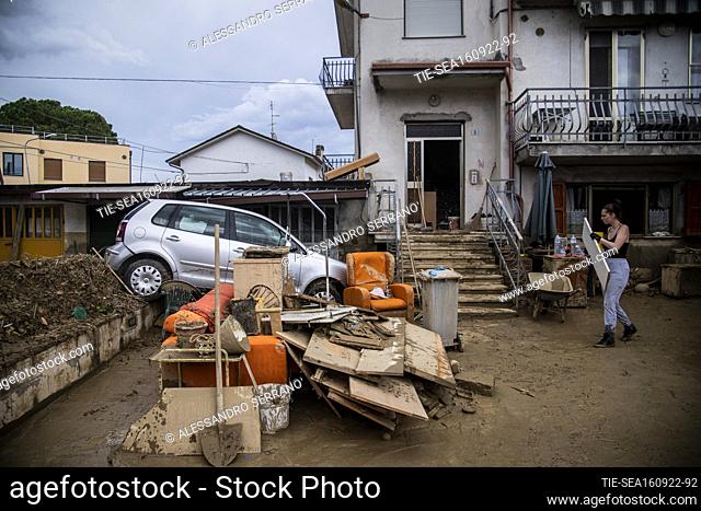 The damage caused by the rain bomb and the flooding of the Misia river, in Pianello di Ostra, province of Ancona, central Italy, September 16, 2022