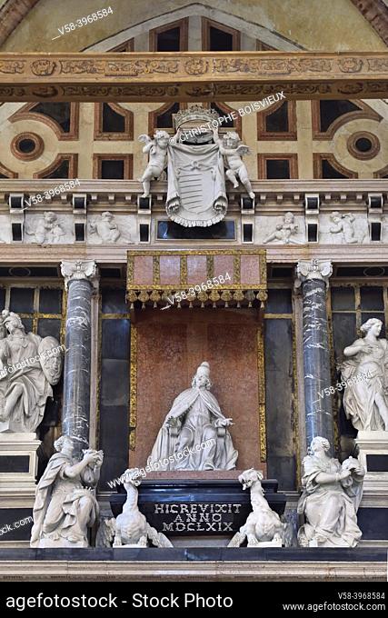 Italy, Unesco World Heritage Site, Venice, San Polo district, Basilica Santa Maria Gloriosa dei Frari, Monument to Doge Giovanni Pesaro