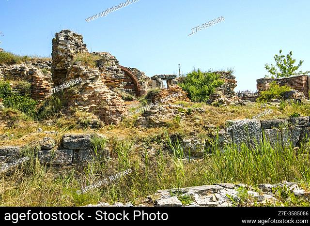 Histria Fortress. Histria archaeological site. Istria, Constanta County, Dobruja Region, Romania, Europe