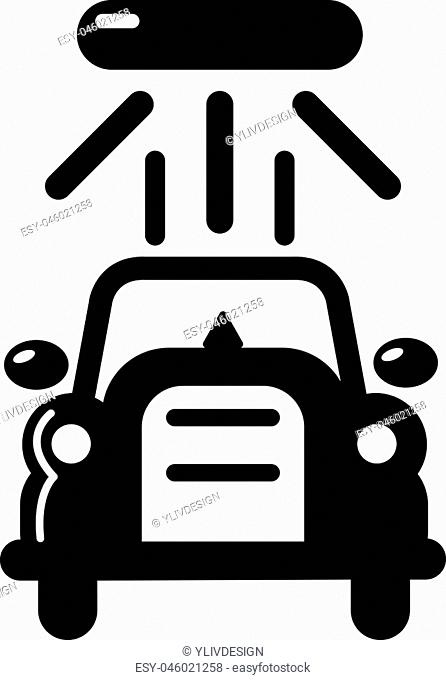 Car wash icon. Simple illustration of car wash vector icon for web