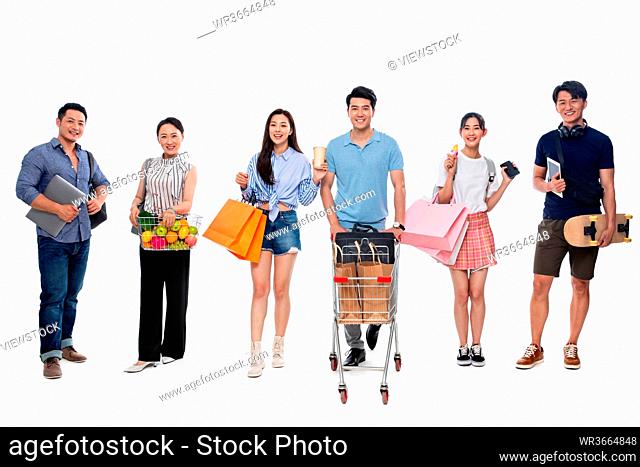 Different age paragraph shopping companion