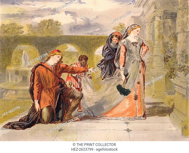 'Come away death' c1875. A scene from Shakespeare's Twelfth Night: Act II, Scene II'. From The Illustrated Library Shakespeare