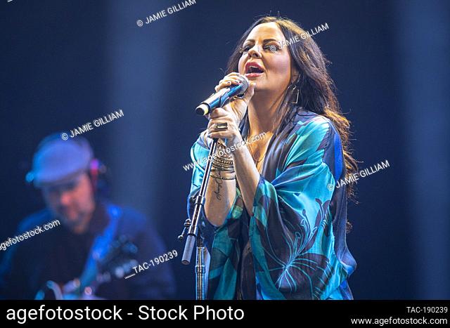 Sara Evans performs at Still Playin' Possum - George Jones Tribute at Propst Arena on April 25, 2023 in Huntsville, Alabama