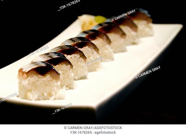 Food picture of sushi  mackerel with rice