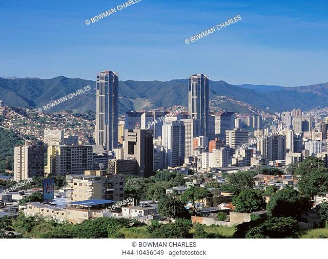 10436049, Venezuela, South America, Caracas, overview, skyline, hill, Andes