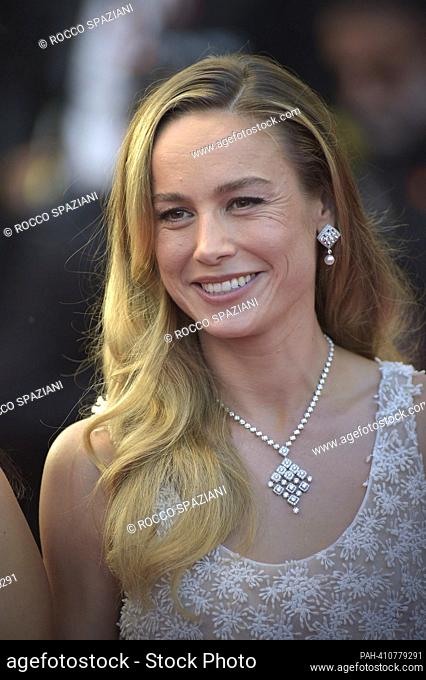 CANNES, FRANCE - MAY 27:Brie Larson attends the ""Elemental"" screening and closing ceremony red carpet during the 76th annual Cannes film festival at Palais...