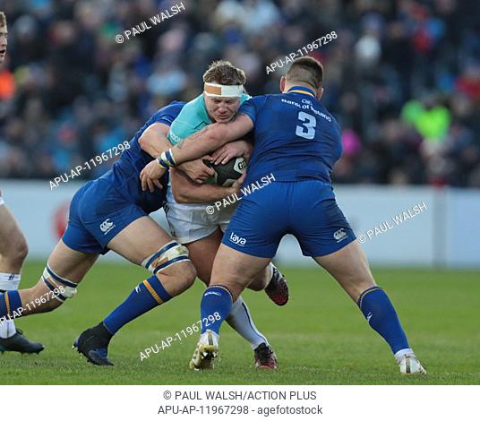 2018 Guinness Pro14 Rugby Leinster v Connacht Jan 1st. 1st January 2018, RDS Arena, Dublin, Ireland; Guinness Pro14 rugby