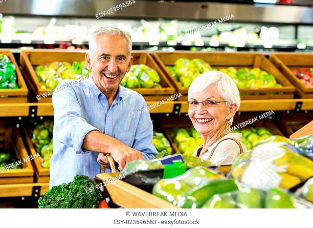 Senior couple doing some shopping together