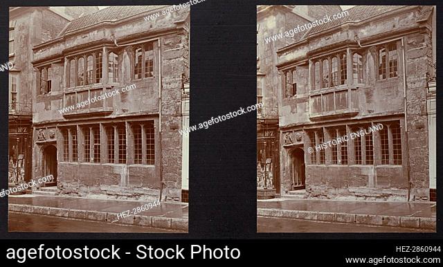 Tribunal House, High Street, Glastonbury, Mendip, Somerset, 1913. Creator: Walter Edward Zehetmayr