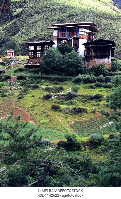 Paro Valley  Rinpung Dzong  Bhutan
