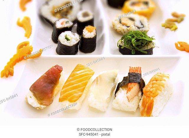 Mixed sushi platter
