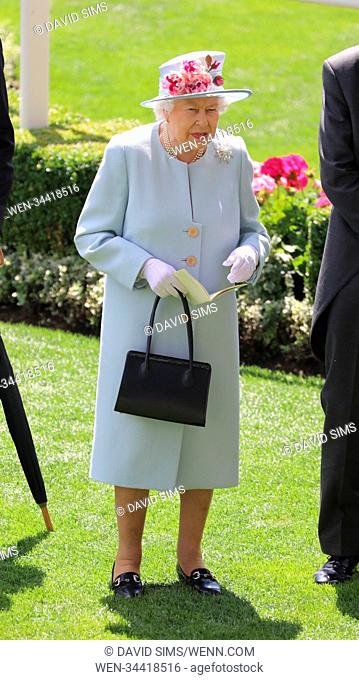 Royal Ascot 2018 - Day 2 Featuring: Queen Elizabeth II Where: Ascot, United Kingdom When: 20 Jun 2018 Credit: David Sims/WENN.com